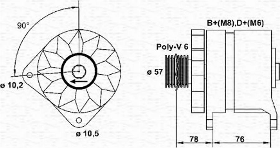 Magneti Marelli 943355094010 - Alternateur cwaw.fr