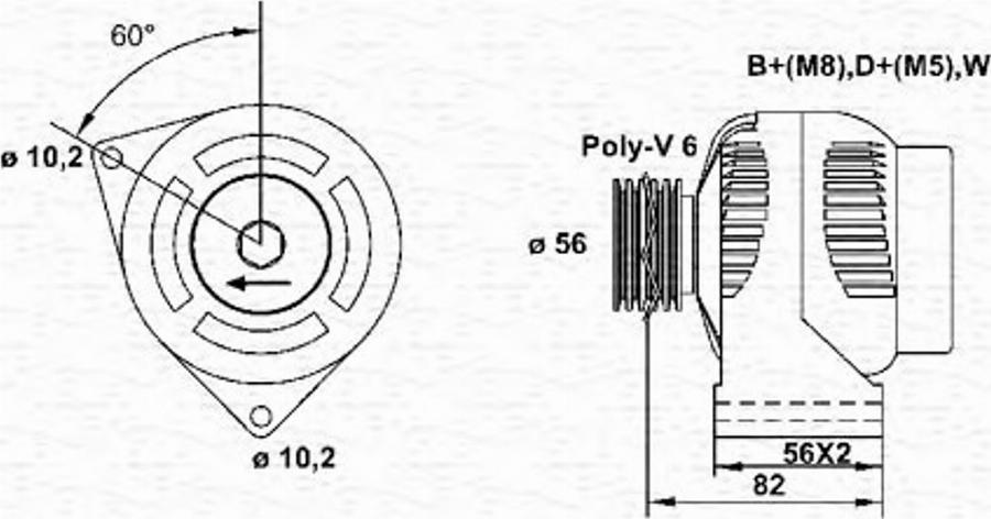 Magneti Marelli 943355090010 - Alternateur cwaw.fr