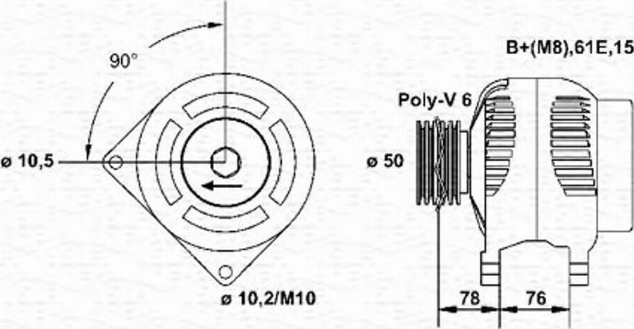 Magneti Marelli 943355097010 - Alternateur cwaw.fr