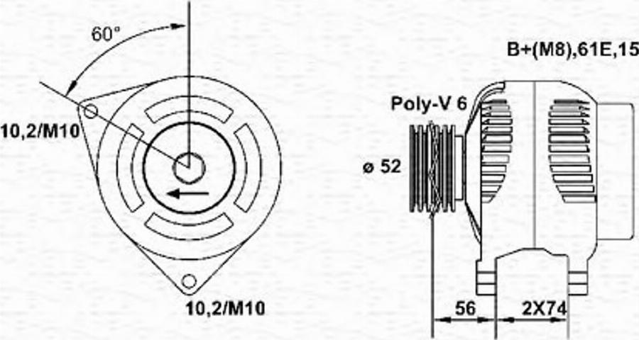 Magneti Marelli 943355040010 - Alternateur cwaw.fr