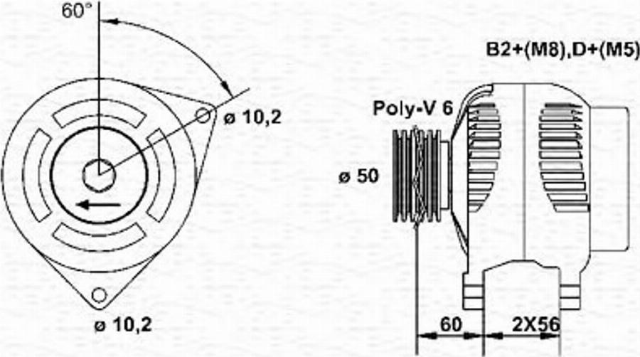 Magneti Marelli 943355048010 - Alternateur cwaw.fr