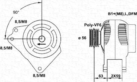 Magneti Marelli 943355059010 - Alternateur cwaw.fr