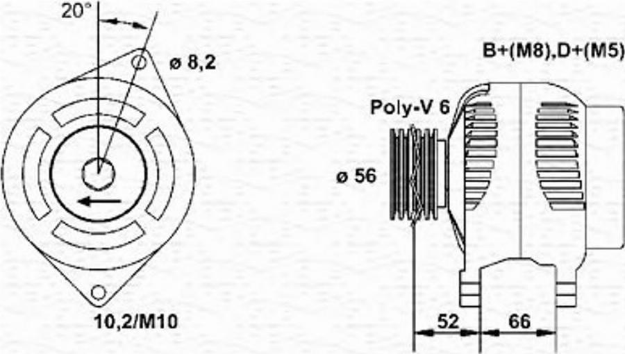 Magneti Marelli 943355057010 - Alternateur cwaw.fr