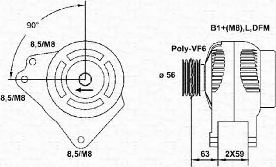 Magneti Marelli 943355060010 - Alternateur cwaw.fr