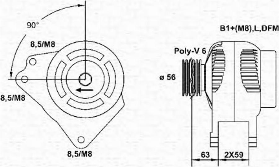 Magneti Marelli 943355062010 - Alternateur cwaw.fr