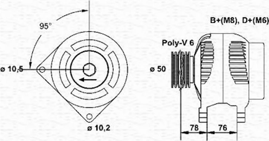 Magneti Marelli 943 35 500 601 0 - Alternateur cwaw.fr