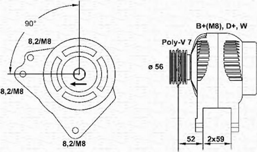 Magneti Marelli 943355011010 - Alternateur cwaw.fr