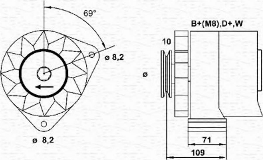 Magneti Marelli 943355083010 - Alternateur cwaw.fr