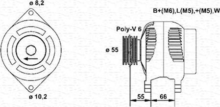 Magneti Marelli 943355024010 - Alternateur cwaw.fr