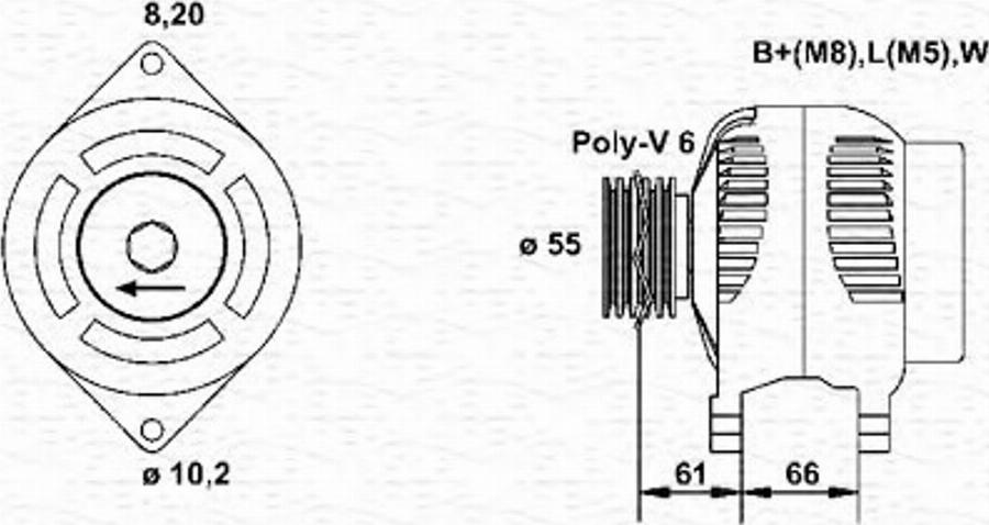 Magneti Marelli 943355149010 - Alternateur cwaw.fr