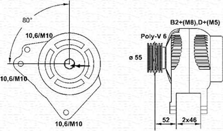 Magneti Marelli 943355144010 - Alternateur cwaw.fr