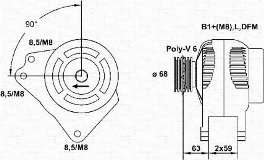 Magneti Marelli 943355141010 - Alternateur cwaw.fr