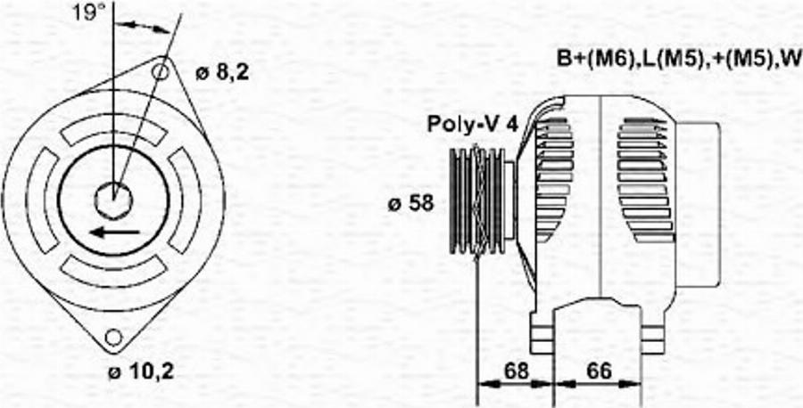 Magneti Marelli 943355105010 - Alternateur cwaw.fr