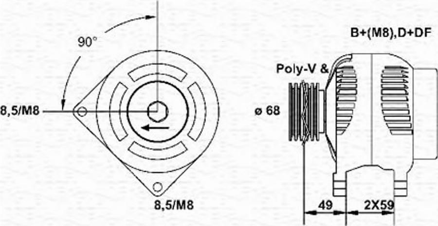 Magneti Marelli 943355108010 - Alternateur cwaw.fr