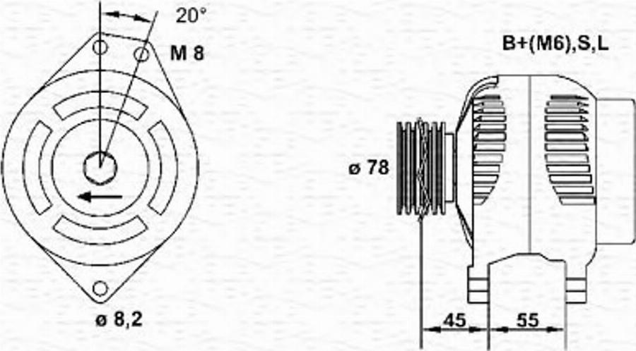 Magneti Marelli 943355183010 - Alternateur cwaw.fr