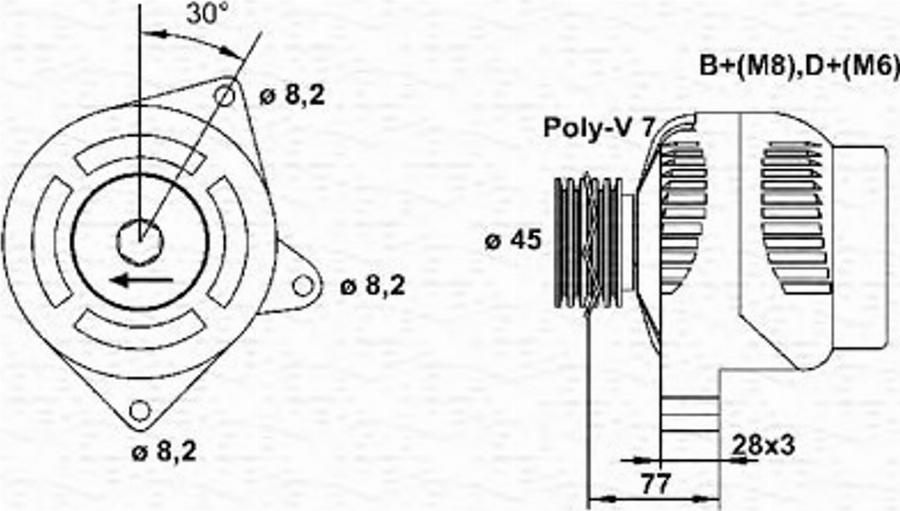 Magneti Marelli 943355132010 - Alternateur cwaw.fr