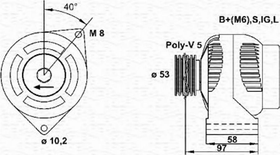 Magneti Marelli 943355126010 - Alternateur cwaw.fr