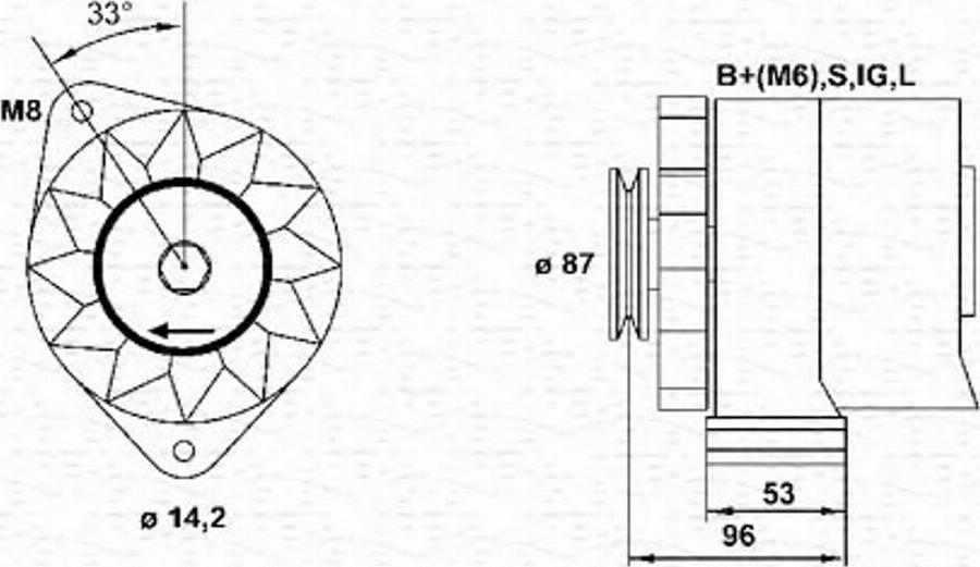 Magneti Marelli 943355127010 - Alternateur cwaw.fr