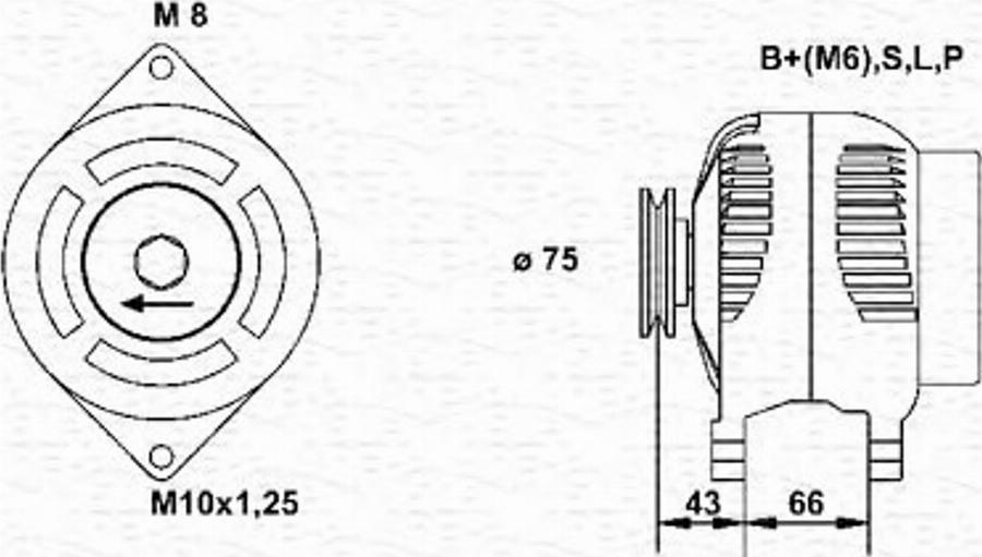 Magneti Marelli 943355172010 - Alternateur cwaw.fr