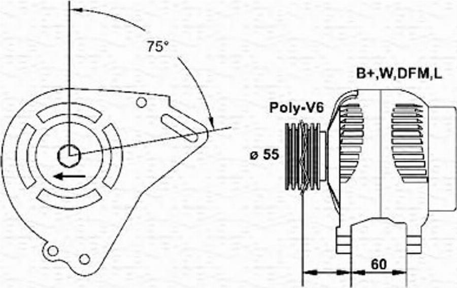 Magneti Marelli 943355204010 - Alternateur cwaw.fr