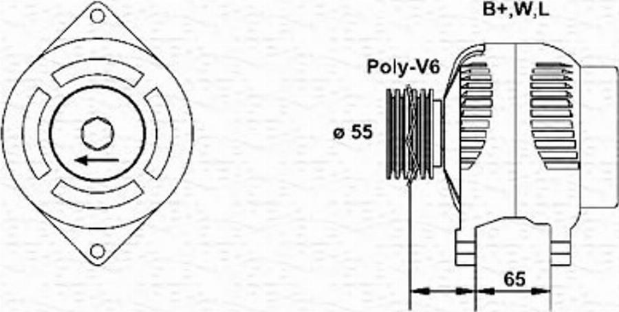 Magneti Marelli 943355213010 - Alternateur cwaw.fr