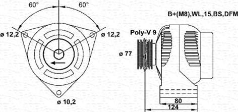 Magneti Marelli 943355233010 - Alternateur cwaw.fr