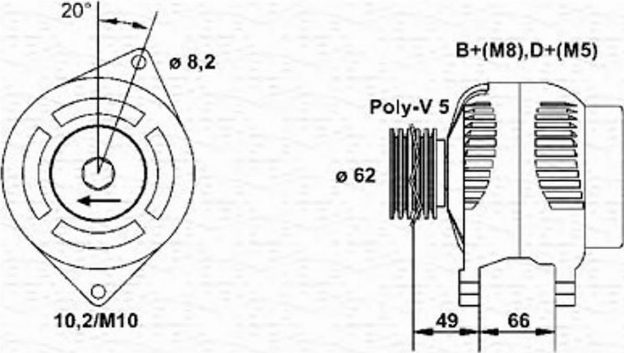 Magneti Marelli 943356995010 - Alternateur cwaw.fr