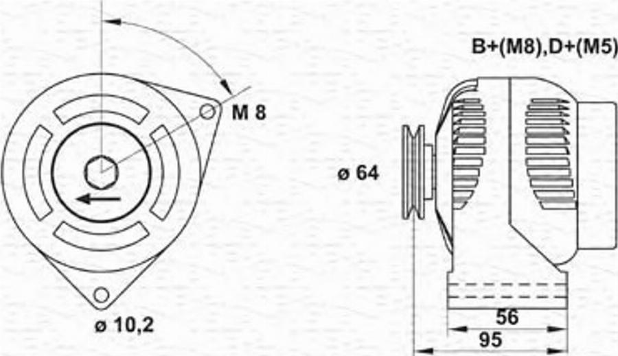 Magneti Marelli 943356943010 - Alternateur cwaw.fr