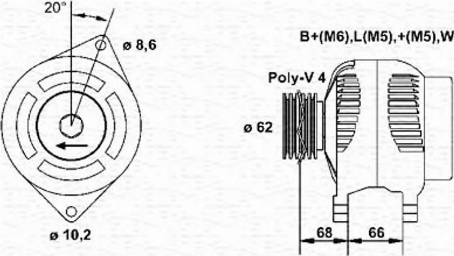 Magneti Marelli 943356956010 - Alternateur cwaw.fr