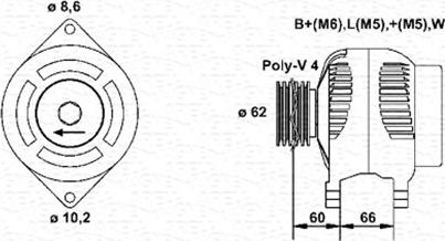 Magneti Marelli 943356958010 - Alternateur cwaw.fr