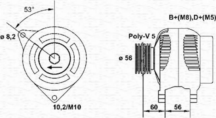 Magneti Marelli 943 35 696 601 0 - Alternateur cwaw.fr