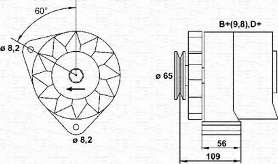 Magneti Marelli 943356446010 - Alternateur cwaw.fr