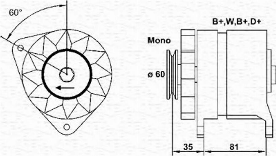 Magneti Marelli 943356455010 - Alternateur cwaw.fr