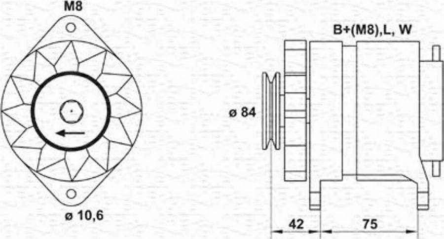 Magneti Marelli 943 35 659 101 0 - Alternateur cwaw.fr