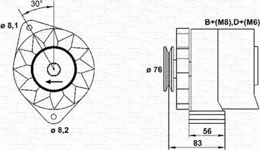 Magneti Marelli 943356546010 - Alternateur cwaw.fr