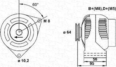 Magneti Marelli 943356566010 - Alternateur cwaw.fr