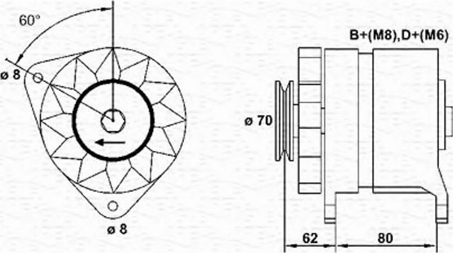 Magneti Marelli 943356504010 - Alternateur cwaw.fr