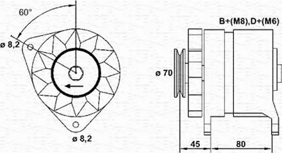 Magneti Marelli 943356521010 - Alternateur cwaw.fr