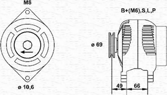 Magneti Marelli 943356579010 - Alternateur cwaw.fr