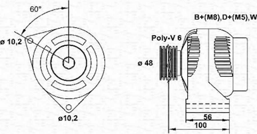 Magneti Marelli 943356573010 - Alternateur cwaw.fr