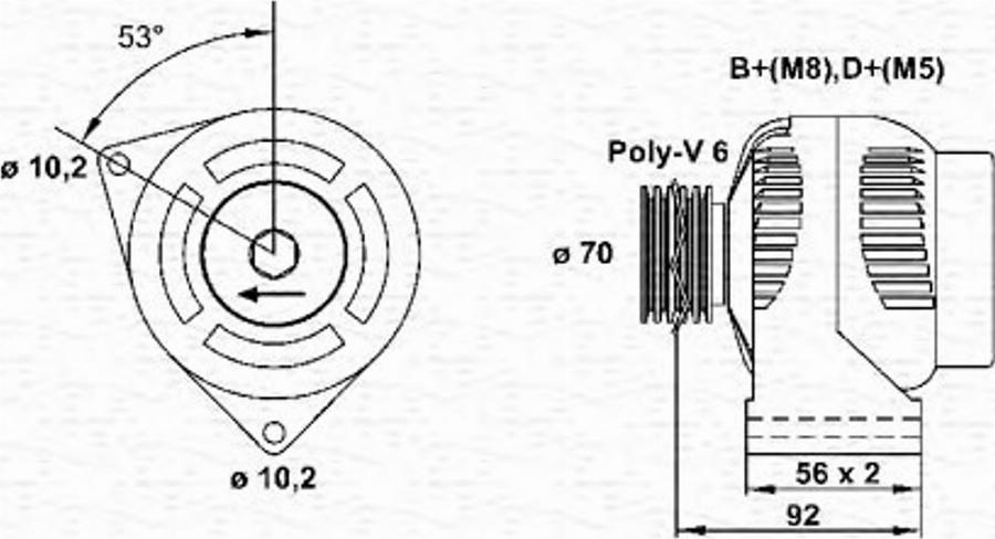 Magneti Marelli 943356577010 - Alternateur cwaw.fr