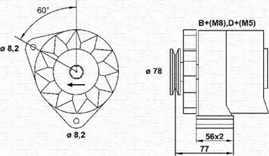 Magneti Marelli 943356656010 - Alternateur cwaw.fr