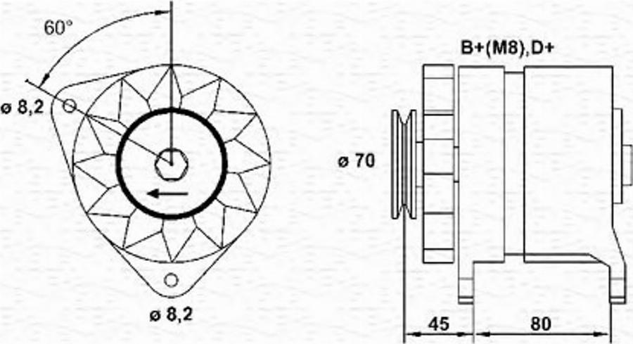 Magneti Marelli 943356653010 - Alternateur cwaw.fr