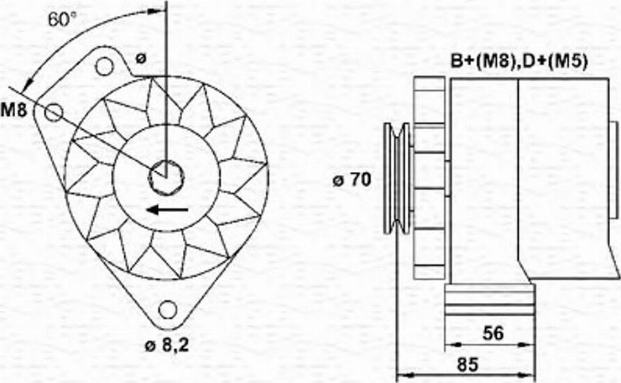 Magneti Marelli 943356604010 - Alternateur cwaw.fr