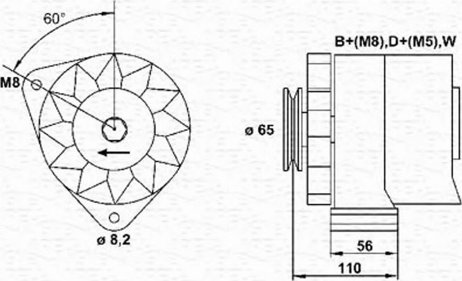 Magneti Marelli 943356605010 - Alternateur cwaw.fr