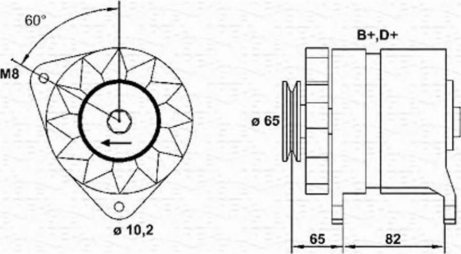 Magneti Marelli 943356608010 - Alternateur cwaw.fr