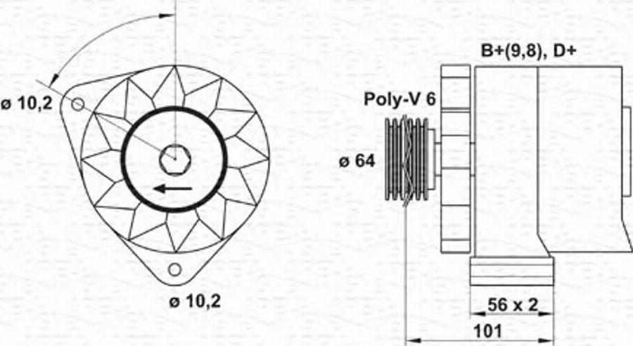 Magneti Marelli 943356615010 - Alternateur cwaw.fr