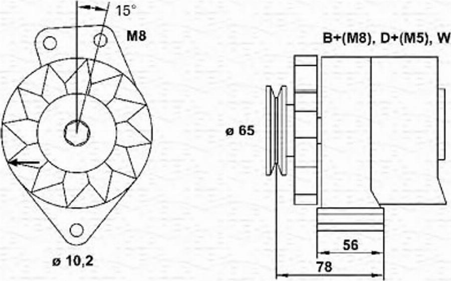 Magneti Marelli 943356681010 - Alternateur cwaw.fr