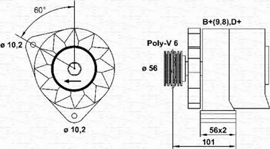 Magneti Marelli 943356621010 - Alternateur cwaw.fr