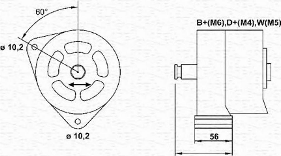 Magneti Marelli 943356622010 - Alternateur cwaw.fr